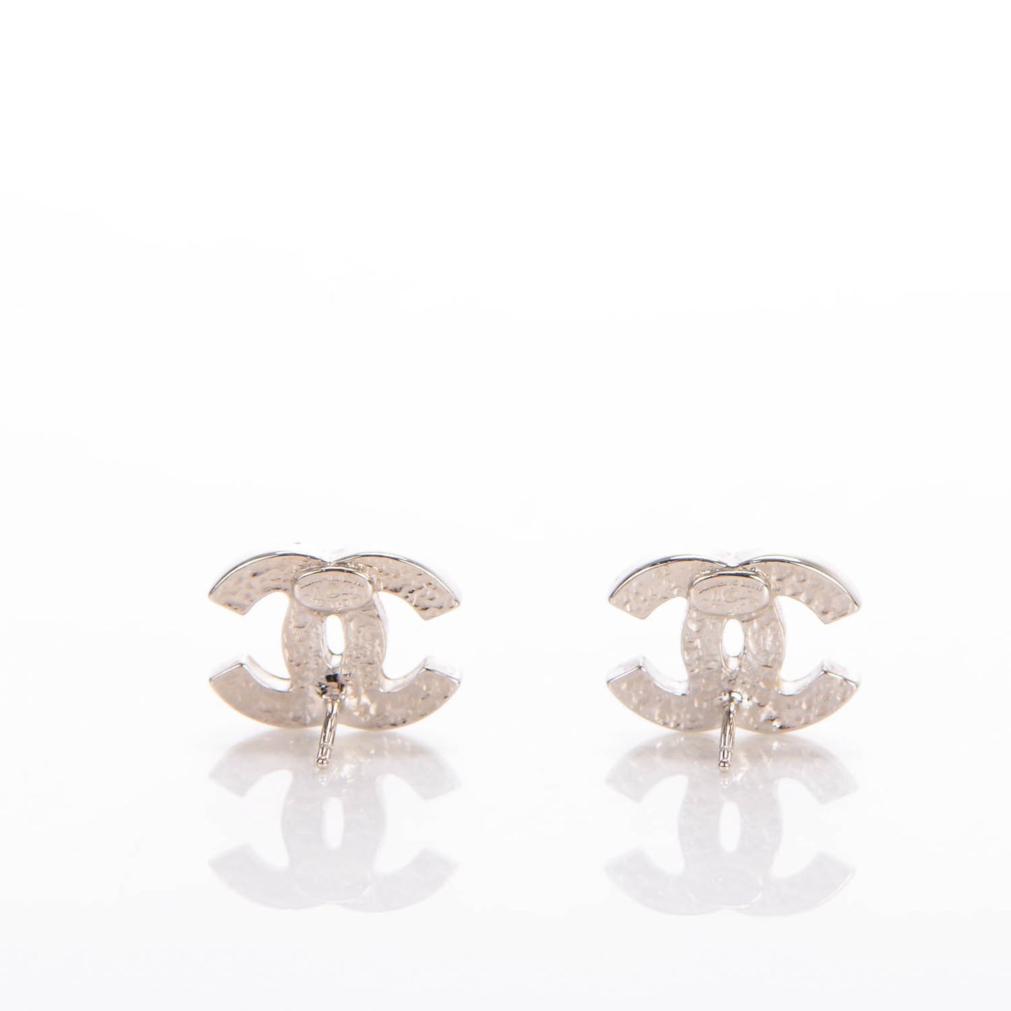 Crystal Timeless CC Earrings Silver