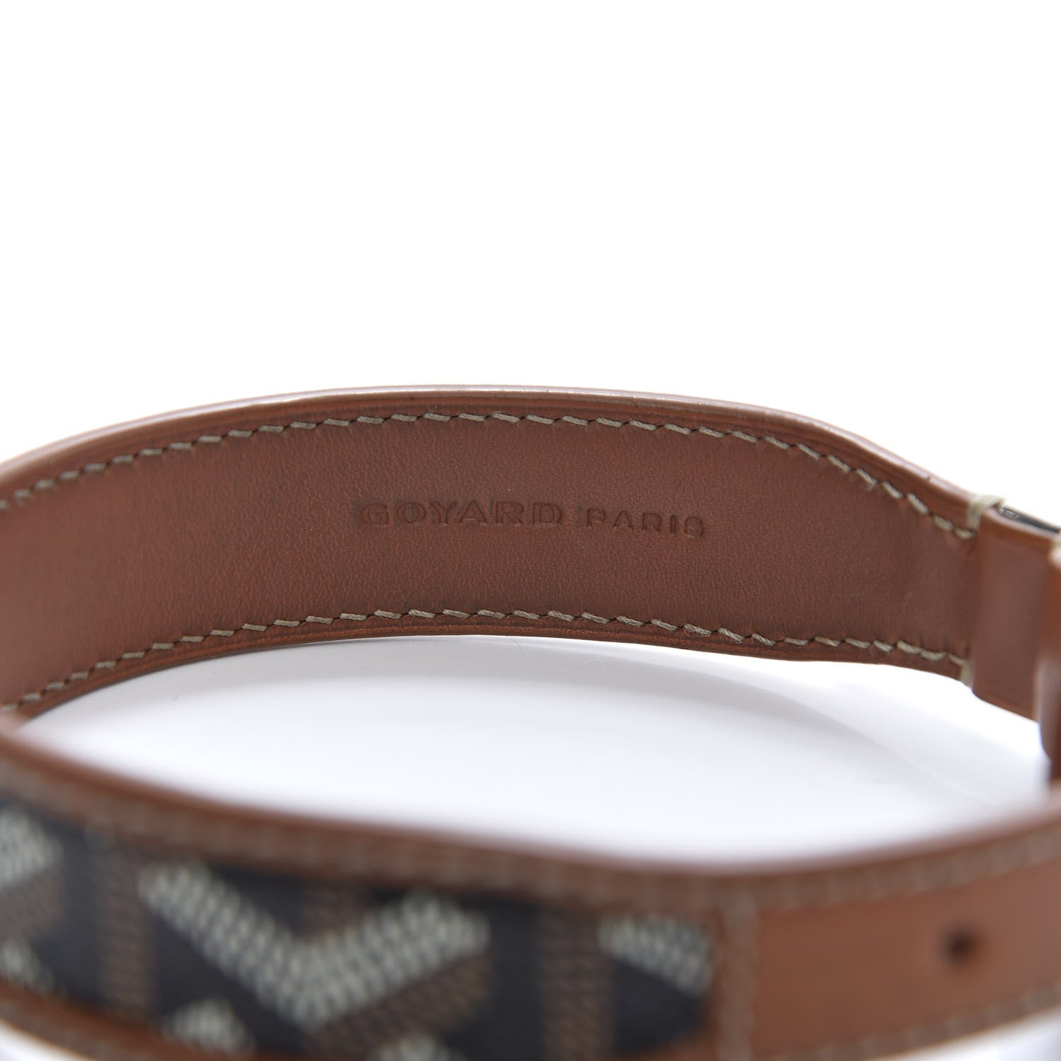 Goyard Goyardine Dog Collar Black Gold 6 of 11