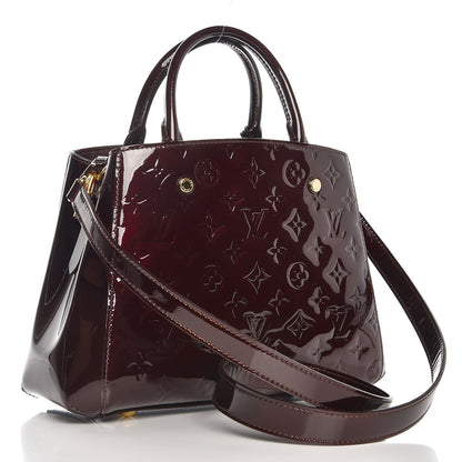 Louis Vuitton Vernis Montaigne BB Amarante 4 of 9
