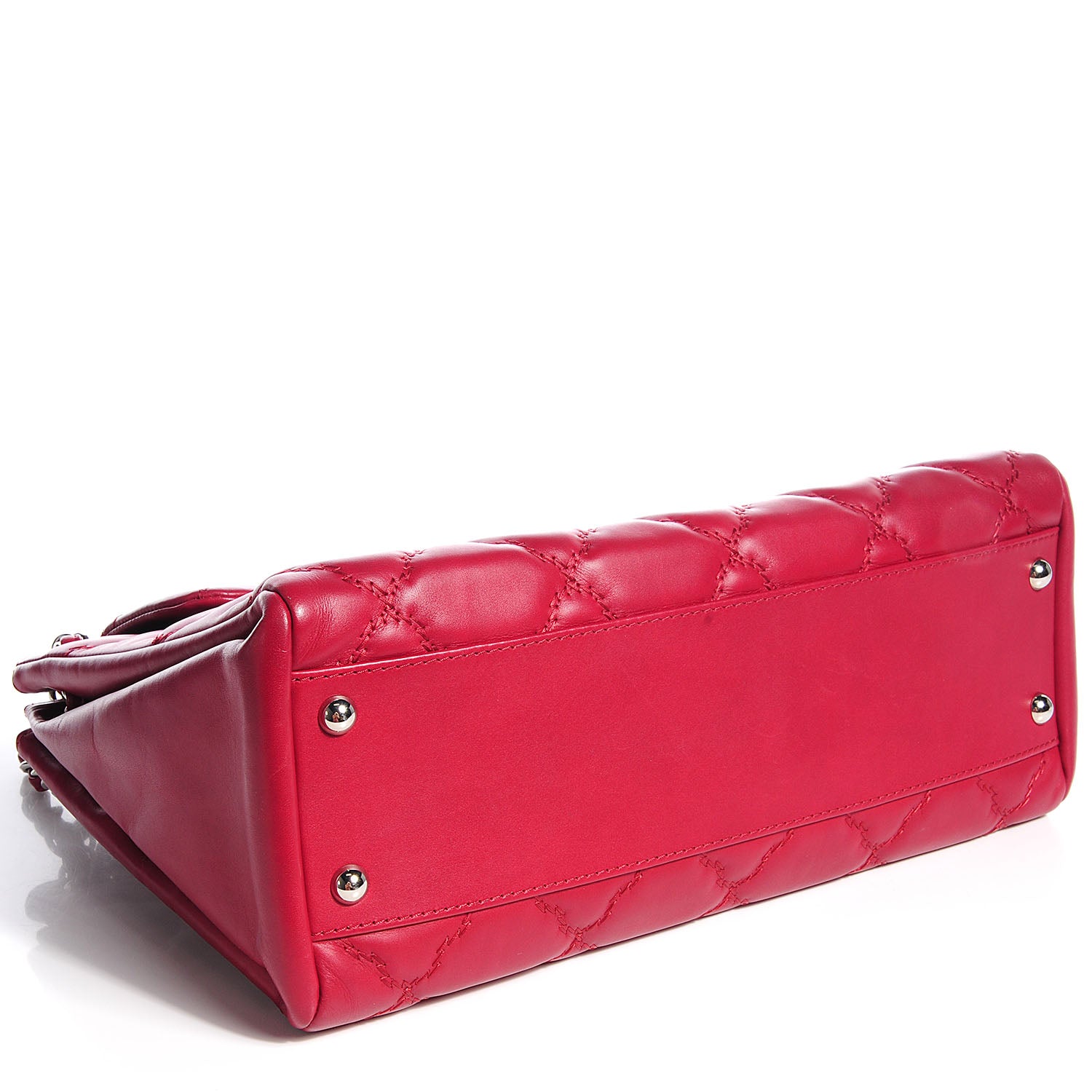 Chanel Calfskin Large Hamptons Flap Bag Red 4 of 8