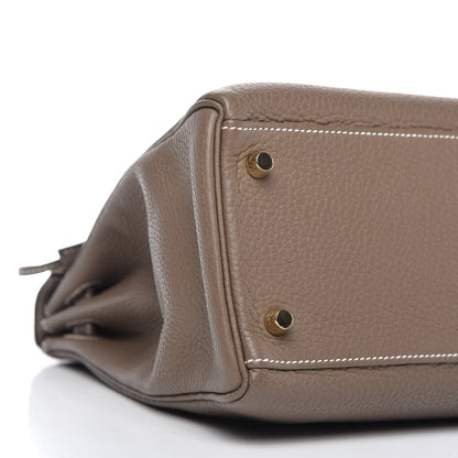 Hermes Togo Kelly Retourne 32 Etoupe 6 of 10