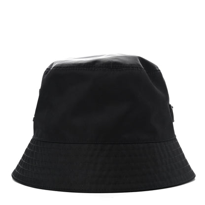 Prada Re-Nylon Saffiano Metal Triangle Logo Mens Bucket Hat L Black 5 of 9