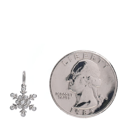Tiffany Platinum Diamond Snowflake Charm 2 of 3