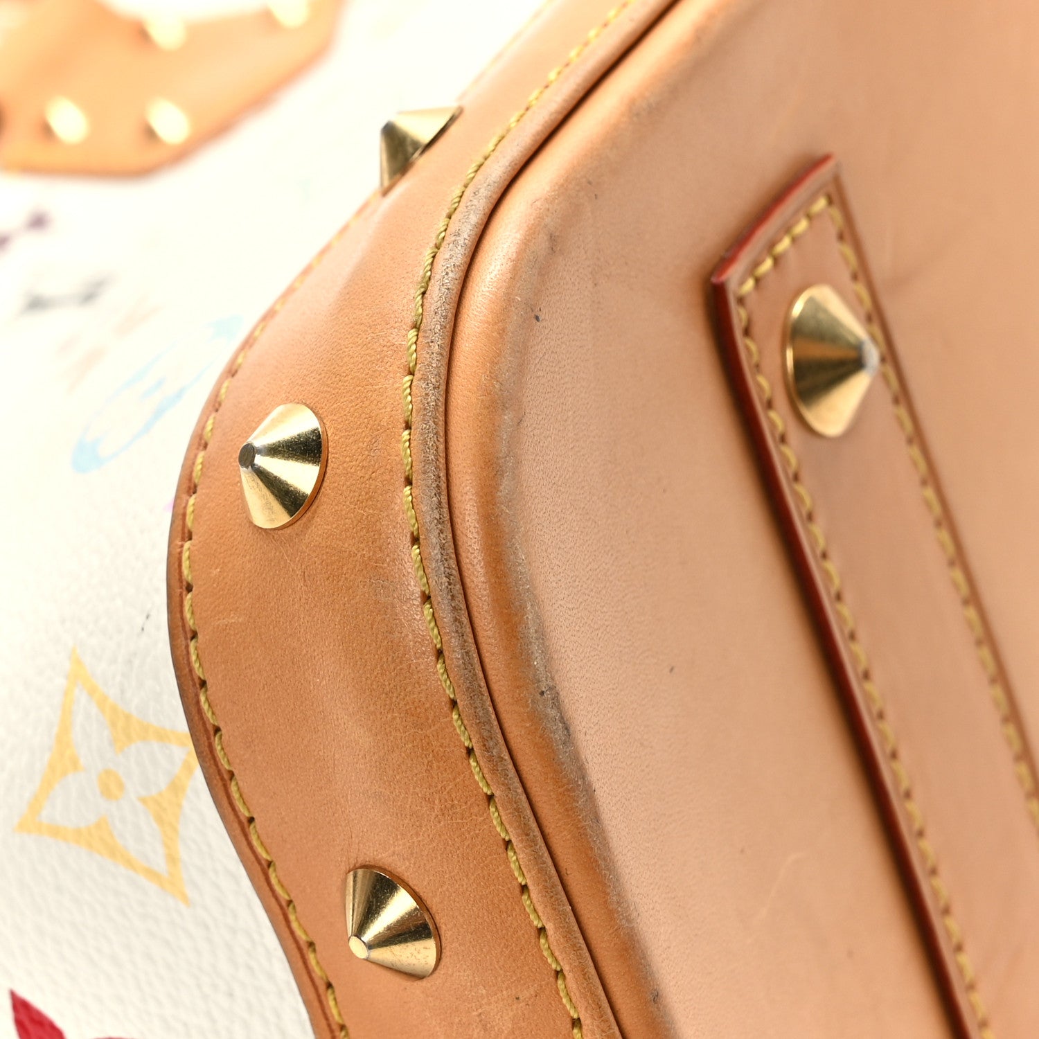 Louis Vuitton Monogram Multicolor Alma PM White 9 of 10