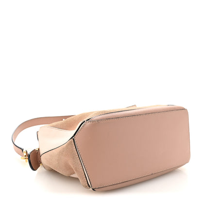 Loewe Calfskin Suede Small Puzzle Bag Blush 4 of 12