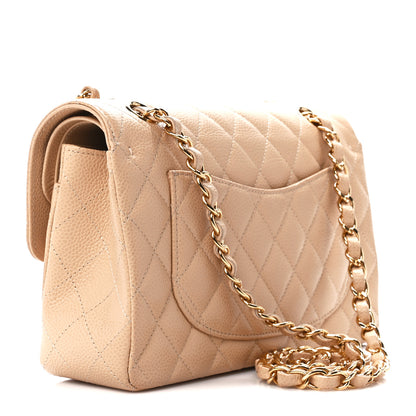 Chanel Caviar Quilted Small Double Flap Beige 3 of 13