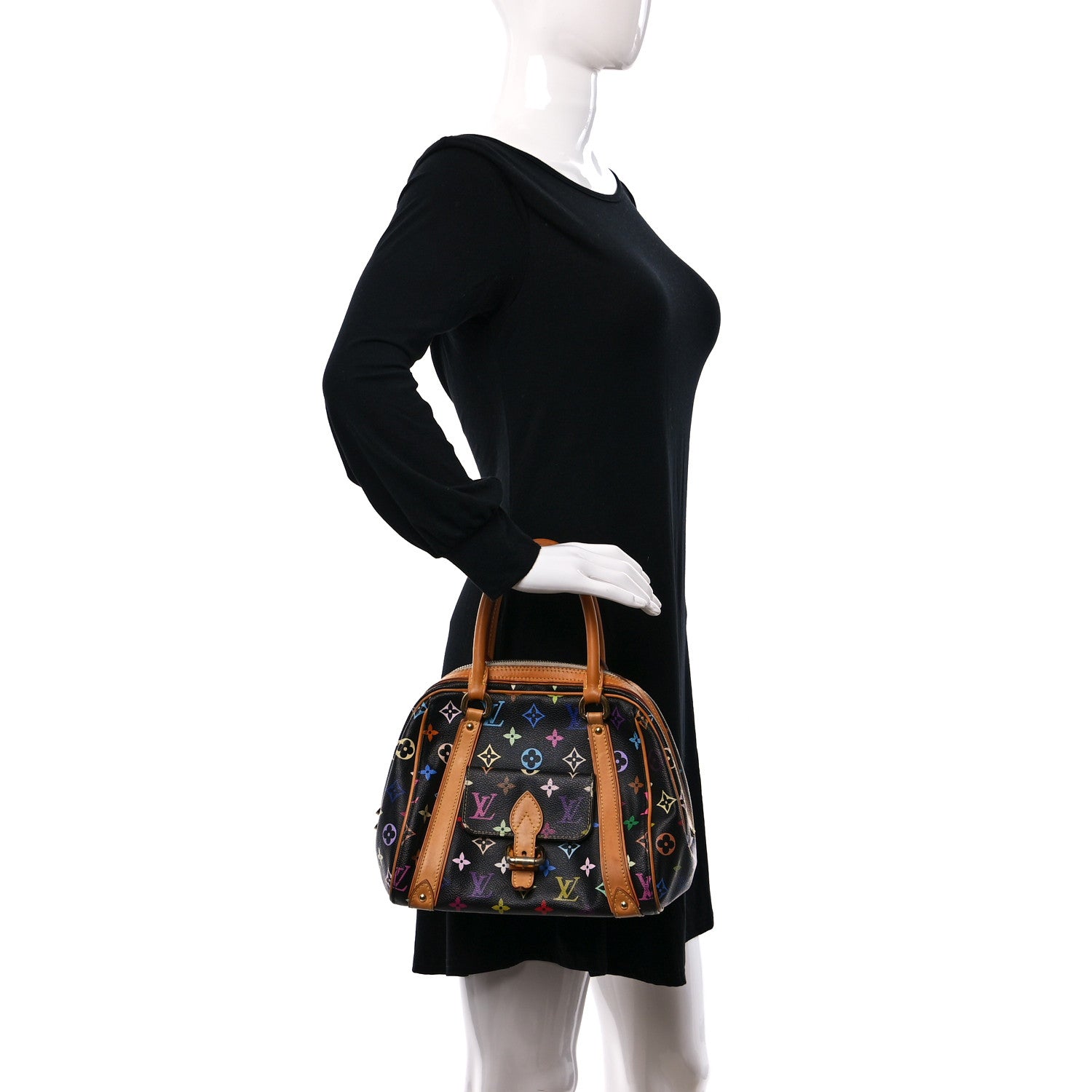 Louis Vuitton Monogram Multicolor Priscilla Black 2 of 9