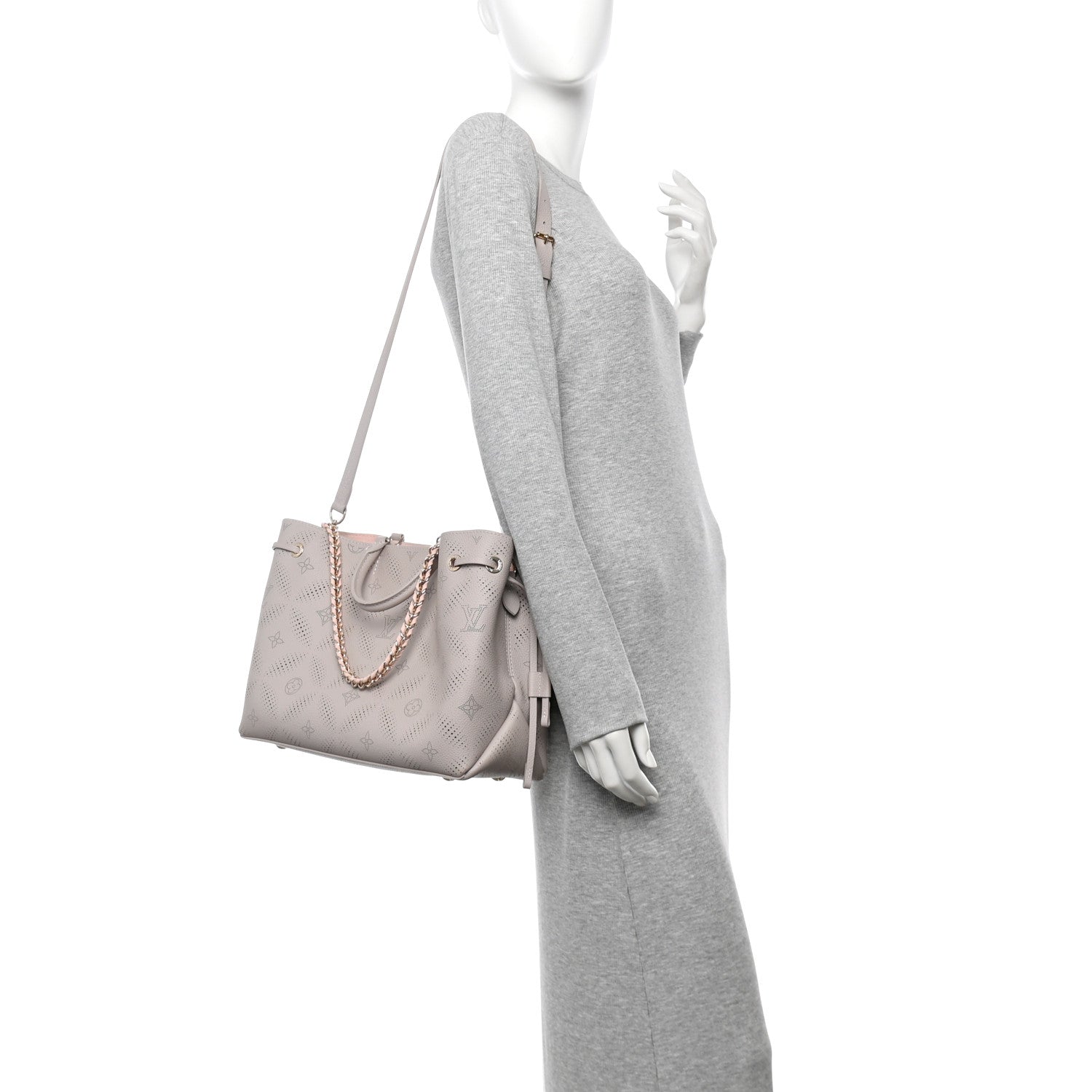 Louis Vuitton Mahina Bloom Bella Tote Pink Gray 2 of 11