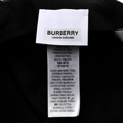 Burberry Cotton Twil TB Monogram Baseball Hat M Black 8 of 10