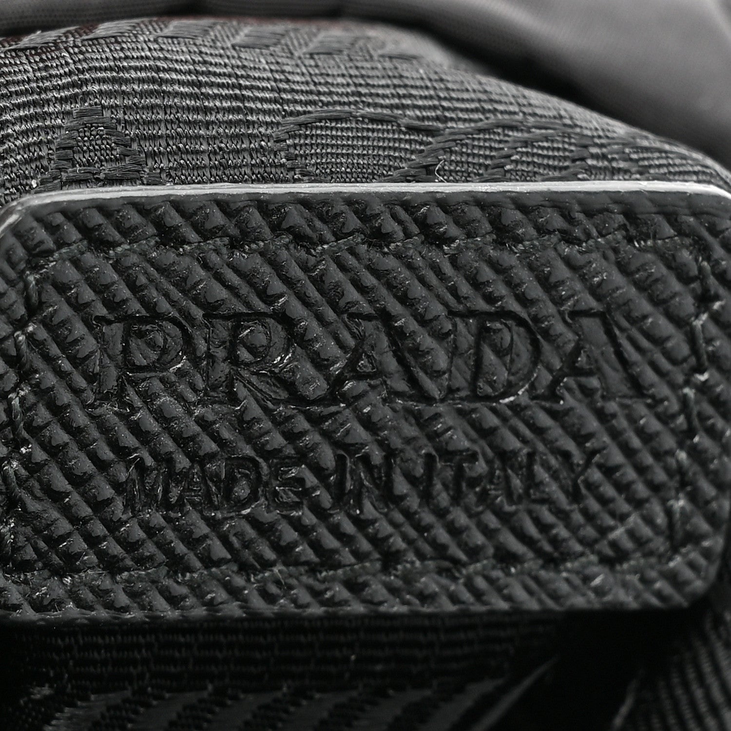 Prada Tessuto Nylon Saffiano Phone Case Crossbody Black 7 of 11