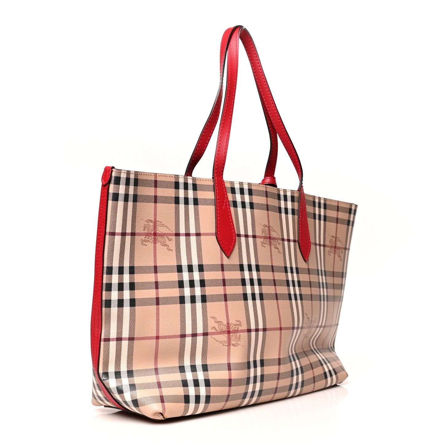Haymarket Check Medium Reversible Tote Red