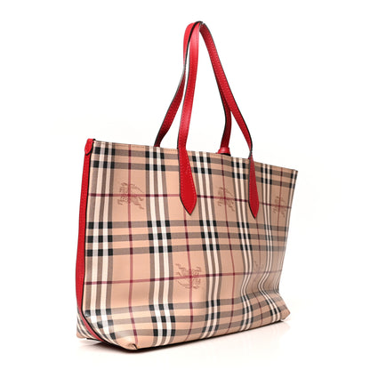 Burberry Haymarket Check Medium Reversible Tote Red 3 of 20