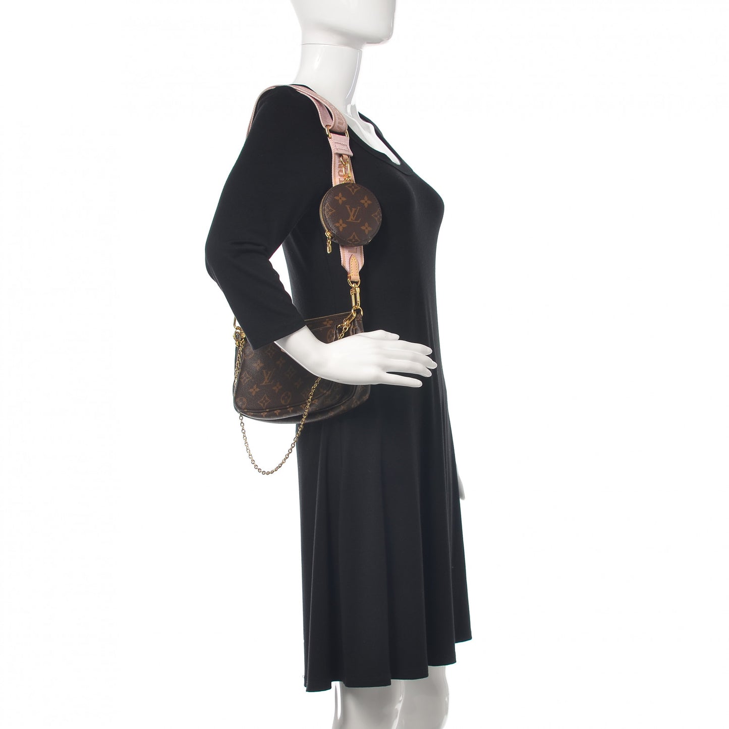 Monogram Multi Pochette Accessories Rose Clair