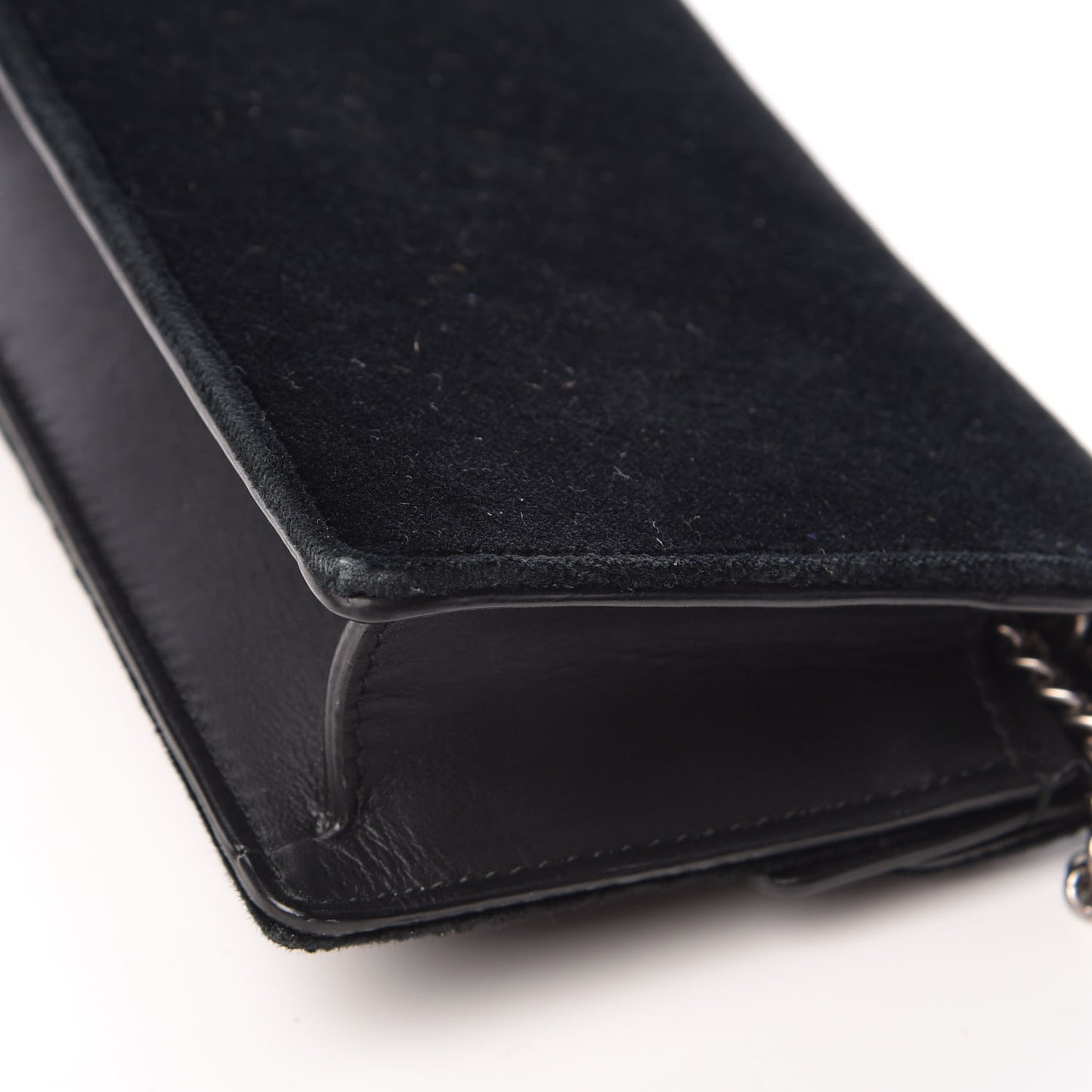 Velvet Super Mini Dionysus Shoulder Bag Black
