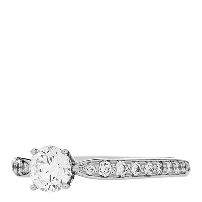 Tiffany Platinum Diamond .47ct Round Brilliant Harmony Engagement Ring 51 5.75 3 of 7