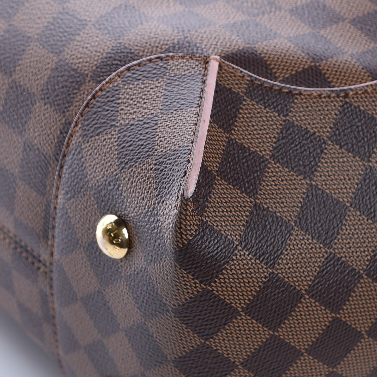Damier Ebene Caissa Hobo Rose Ballerine