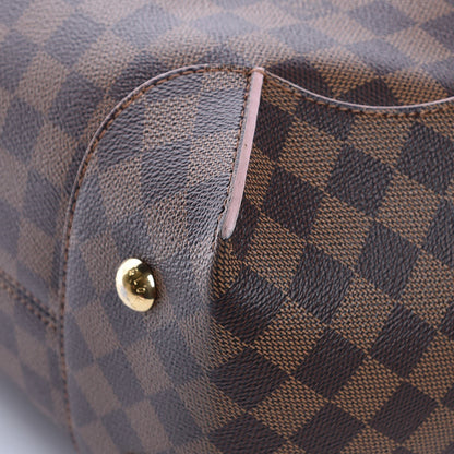 Louis Vuitton Damier Ebene Caissa Hobo Rose Ballerine 3 of 11