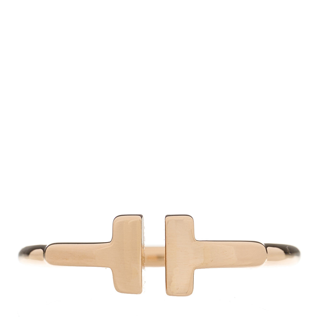 18K Rose Gold T Wire Ring 51 5.75