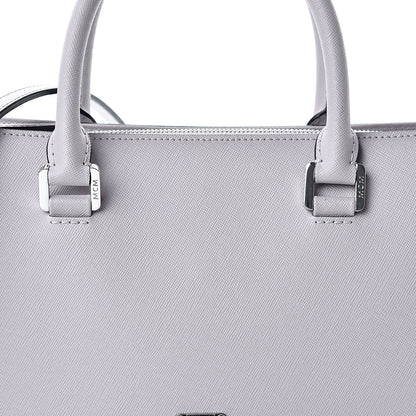 MCM Saffiano Medium Nuovo Tote Gull Gray 8 of 12