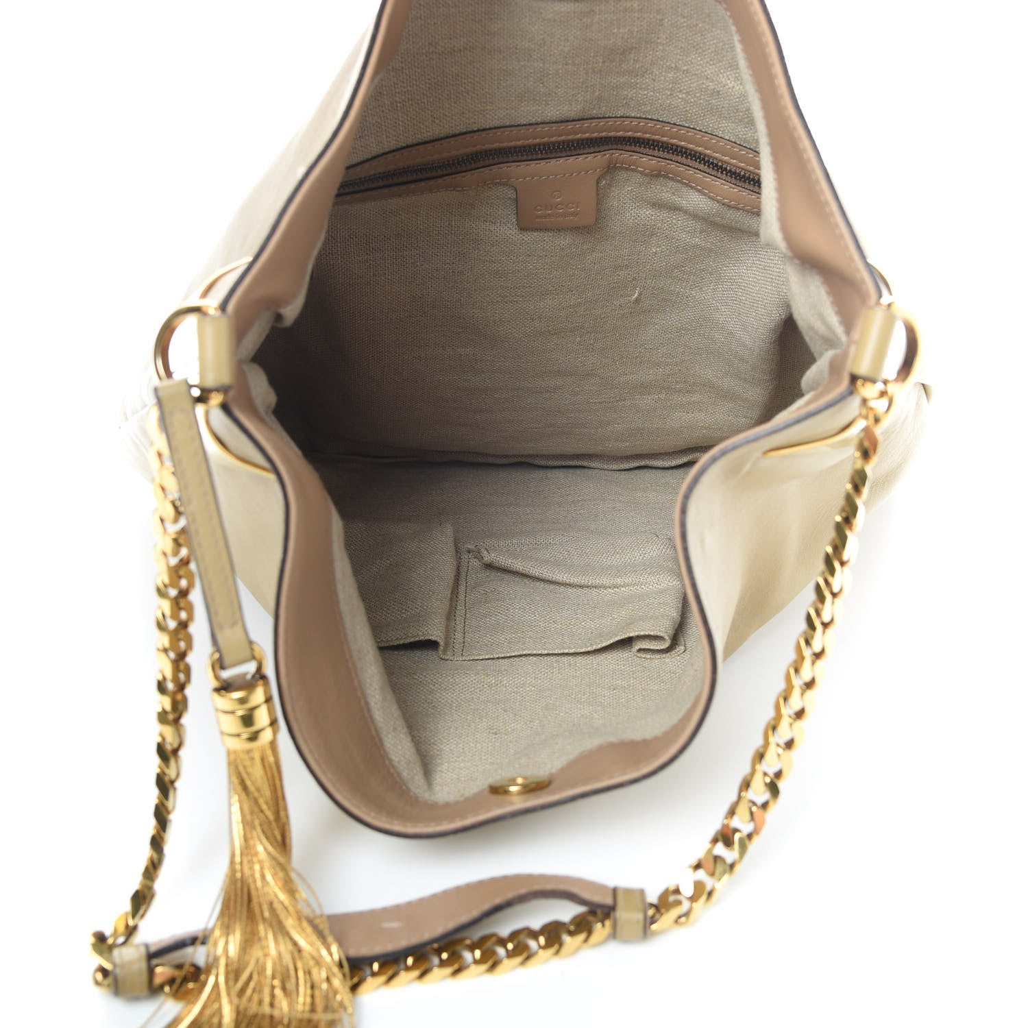 Gucci Lambskin 1970 Large Shoulder Bag Beige 5 of 12