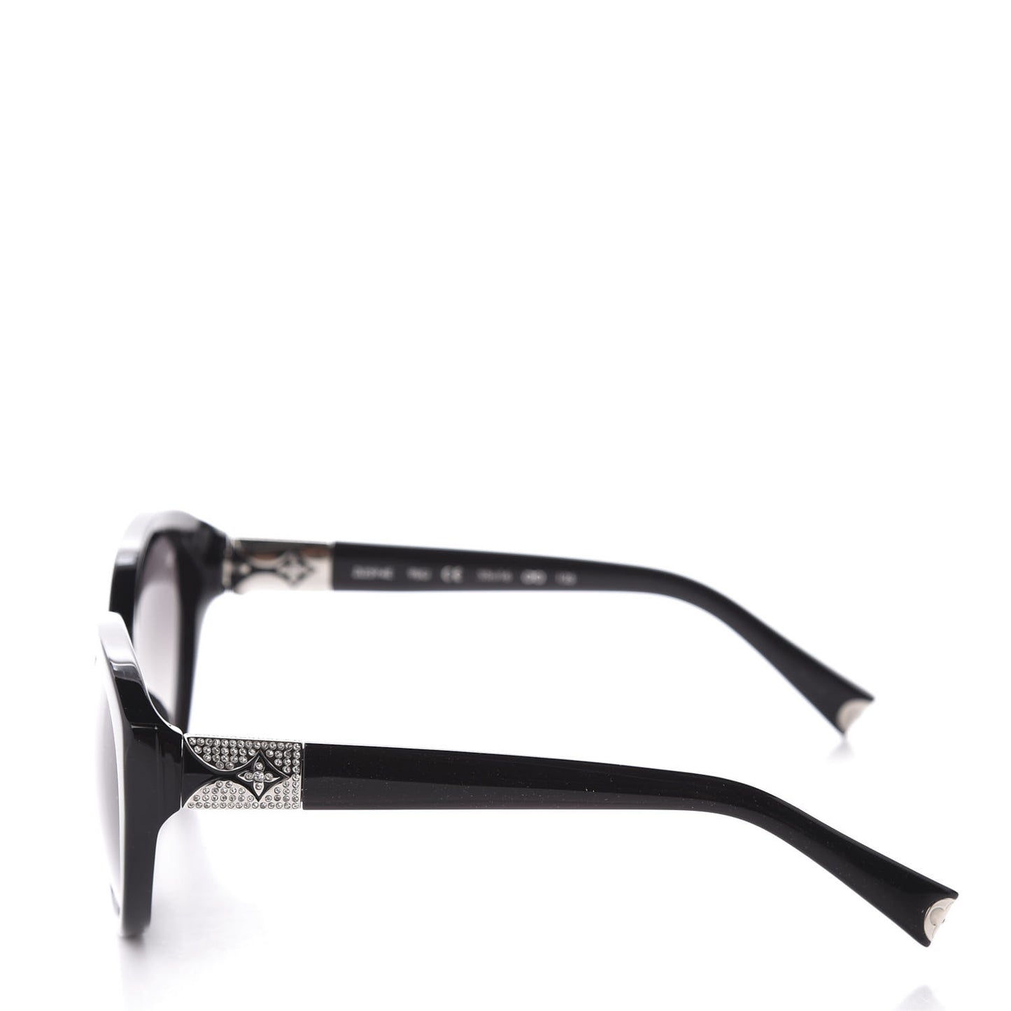 Strass Heather Cat Eye Sunglasses Z0594E Black
