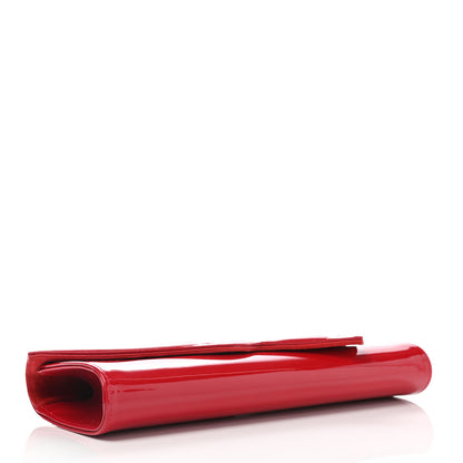 Christian Louboutin Patent So Kate Baguette Clutch Fraise 3 of 7