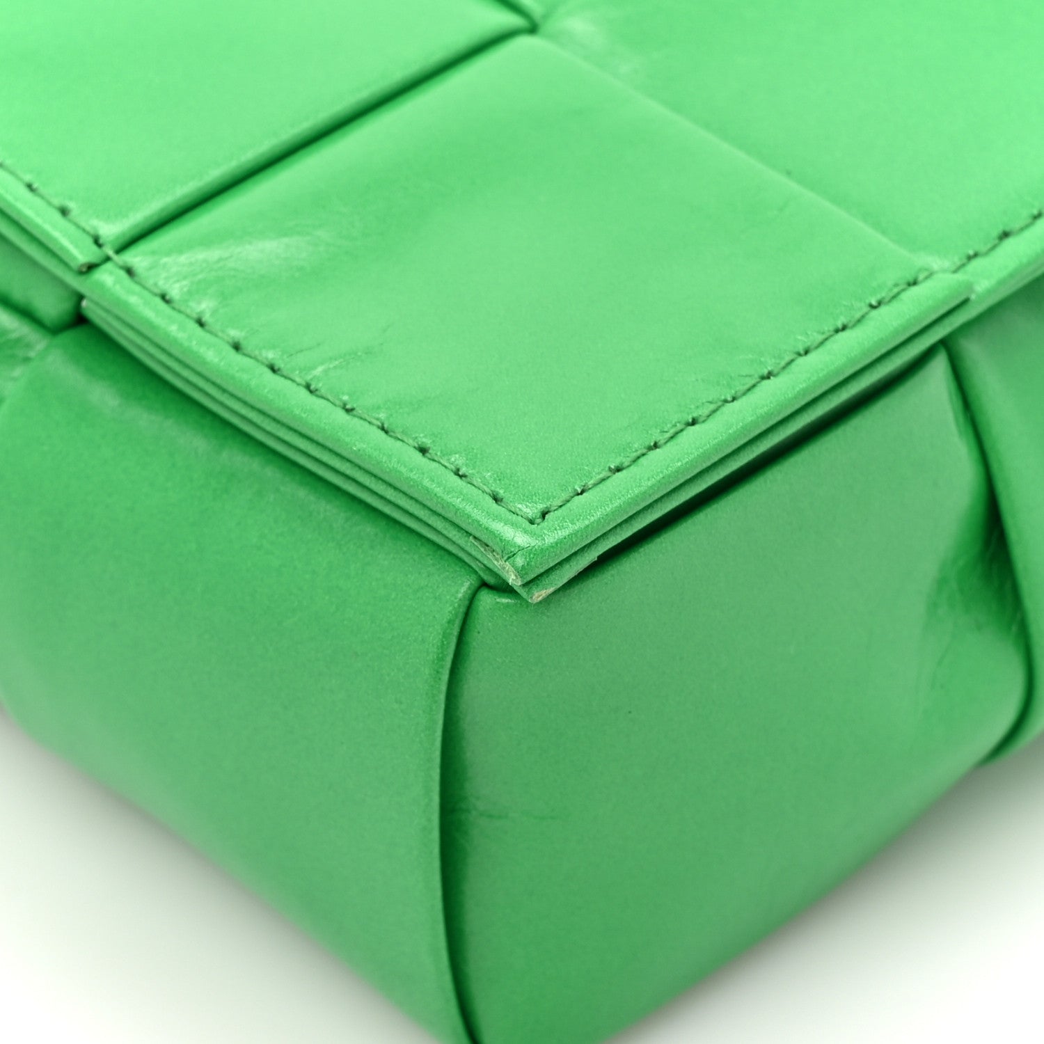 Bottega Veneta Paper Calfskin Maxi Intreccio Extra Mini Cassette Crossbody Bag Parakeet 12 of 12