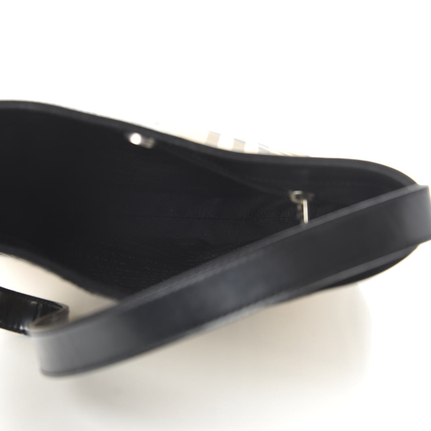 House Check Shoulder Bag Black