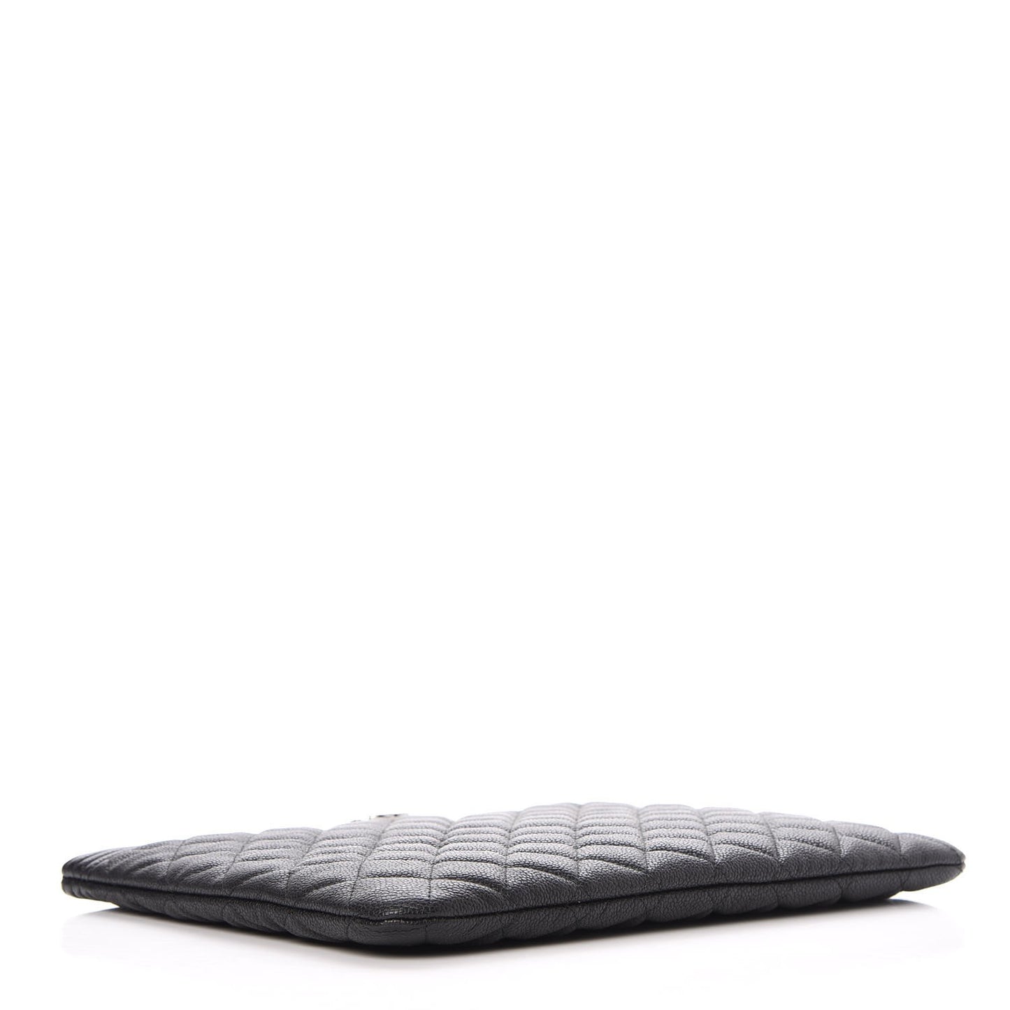 Caviar Quilted Medium Boy Cosmetic Case Black