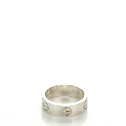 Cartier Platinum 5.5mm LOVE Ring 51 5.75 4 of 5