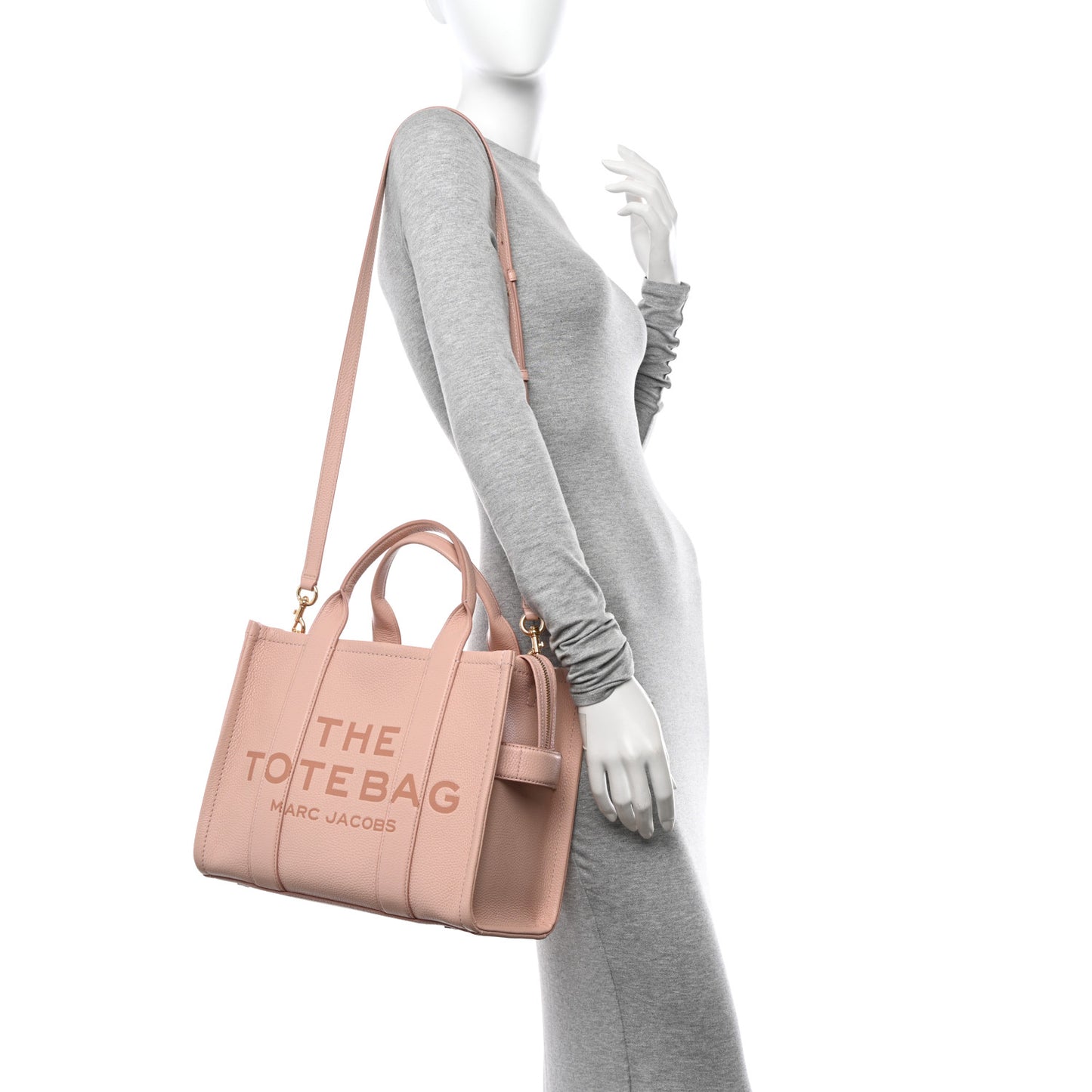 Grained Calfskin The Tote Bag Rose Dust