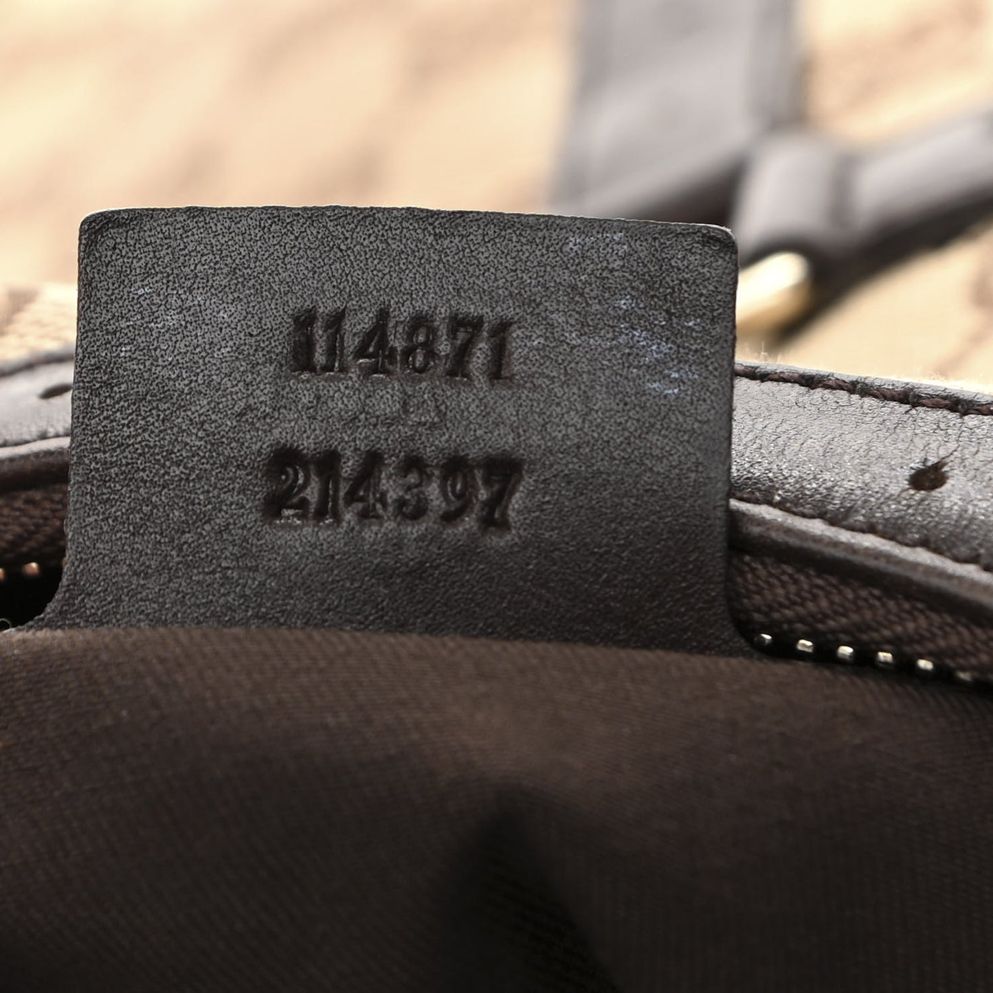 Monogram Web GG Reins Hobo Brown