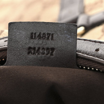 Gucci Monogram Web GG Reins Hobo Brown 7 of 16