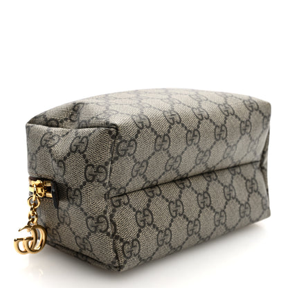 Gucci Soft GG Supreme Monogram Calfskin Small Ophidia Cosmetic Case Beige Ebony New Acero 4 of 7