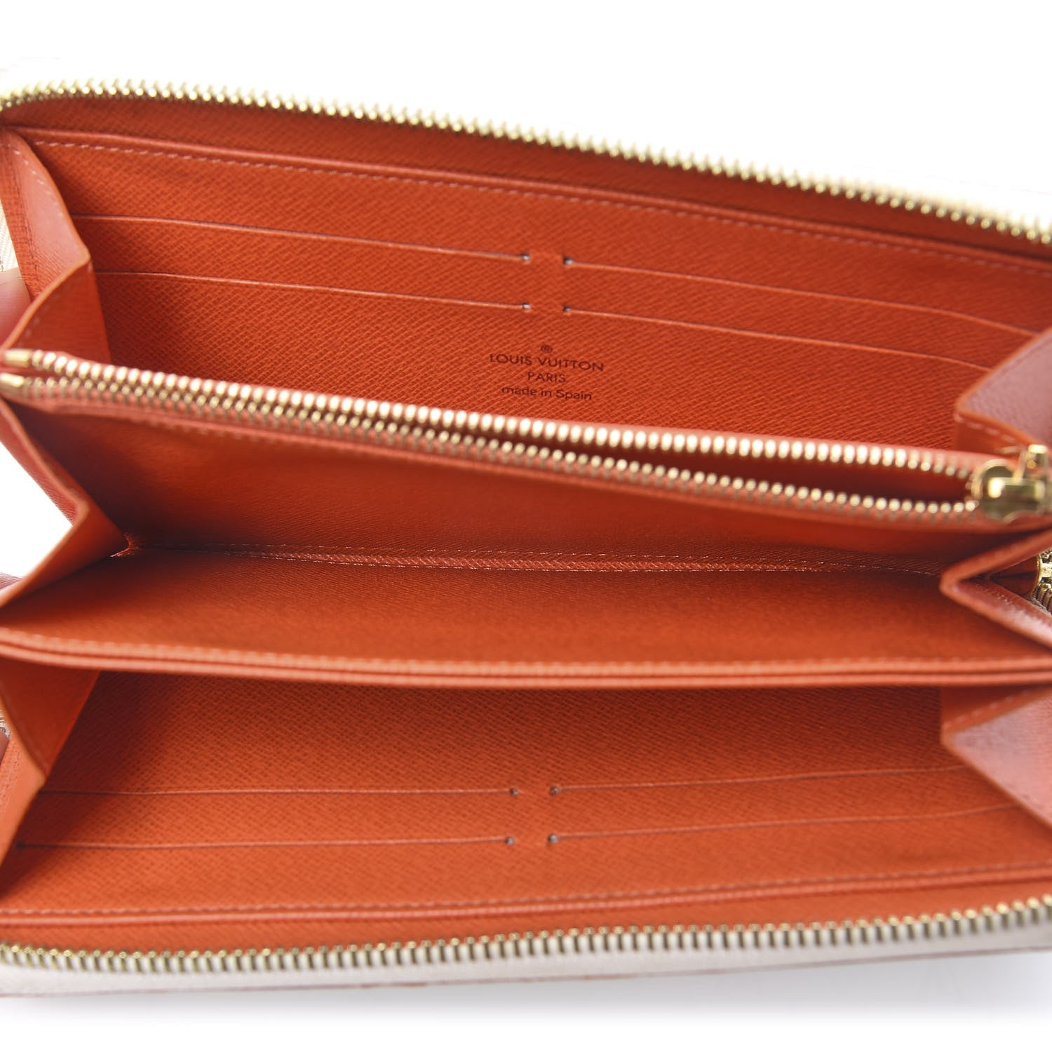 Louis Vuitton Monogram Multicolor Zippy Wallet White Orange 5 of 8