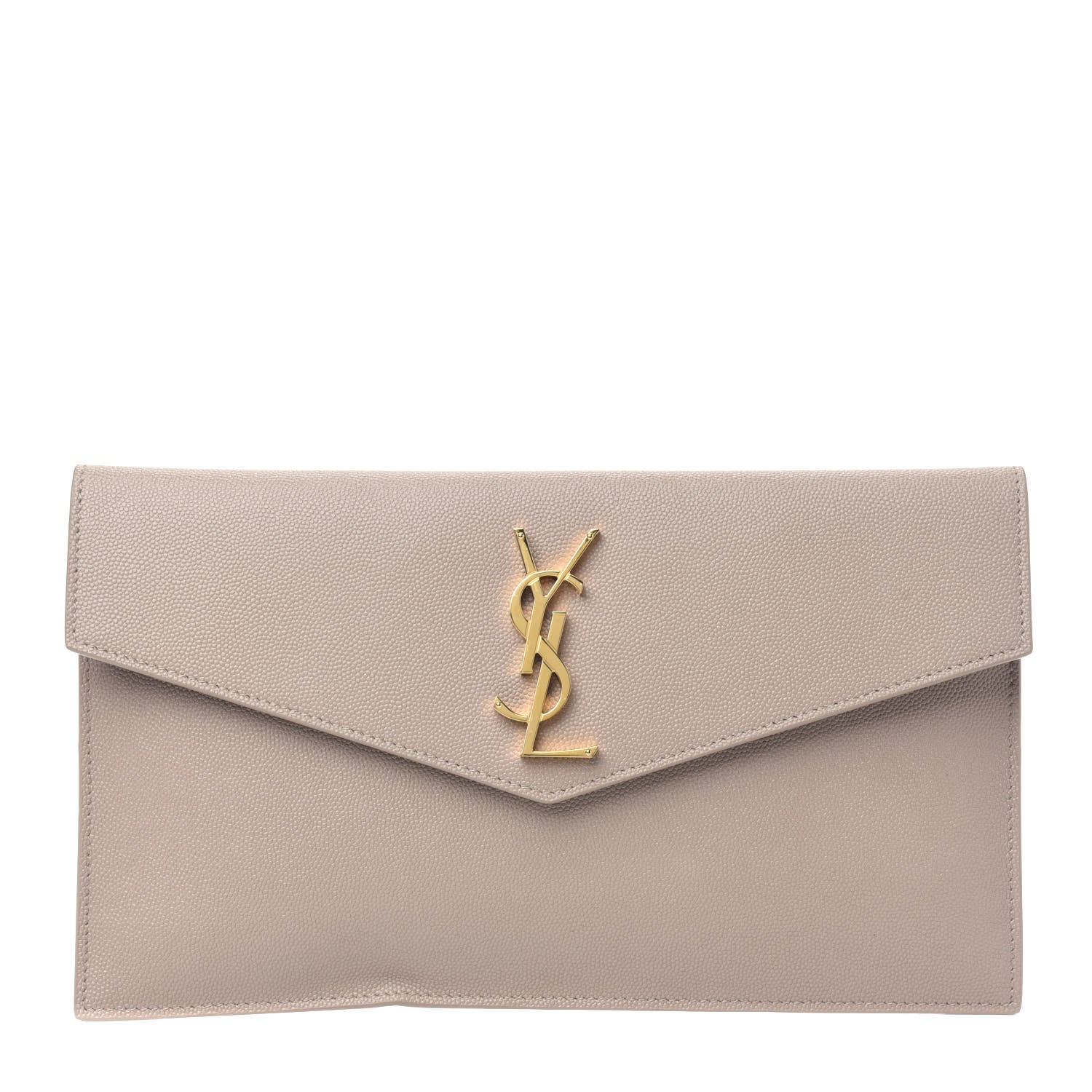 Saint Laurent Grain De Poudre Uptown Pouch Dark Beige 1 of 9