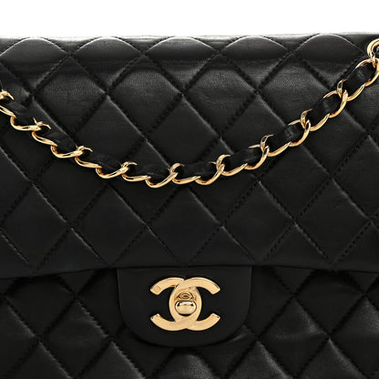 Chanel Lambskin Quilted Medium Double Flap Black 8 of 12