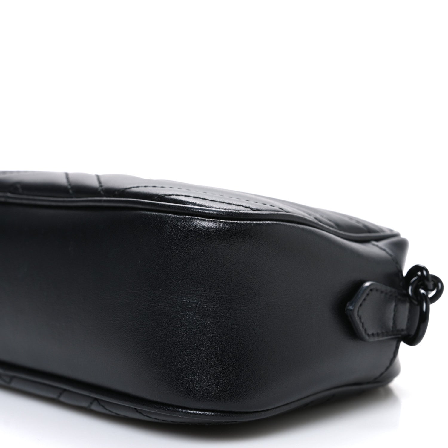 Gucci Calfskin Matelasse Monochrome Small GG Marmont Chain Shoulder Bag Black 11 of 11