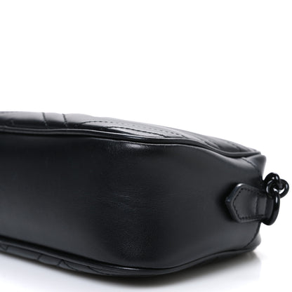 Gucci Calfskin Matelasse Monochrome Small GG Marmont Chain Shoulder Bag Black 11 of 11