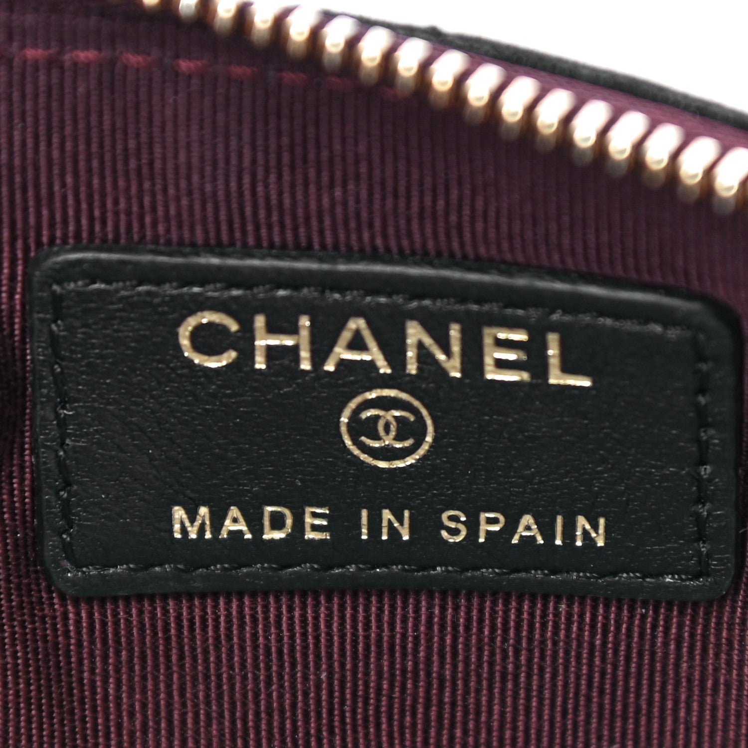 Chanel Lambskin Quilted Small Cosmetic Case Black 6 of 14
