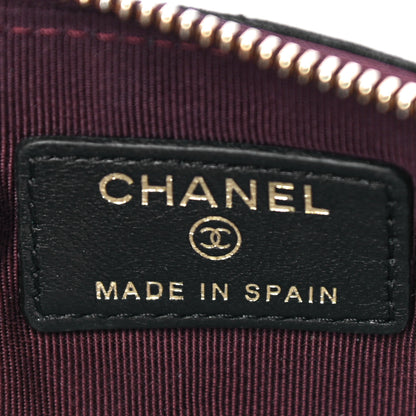 Chanel Lambskin Quilted Small Cosmetic Case Black 6 of 14