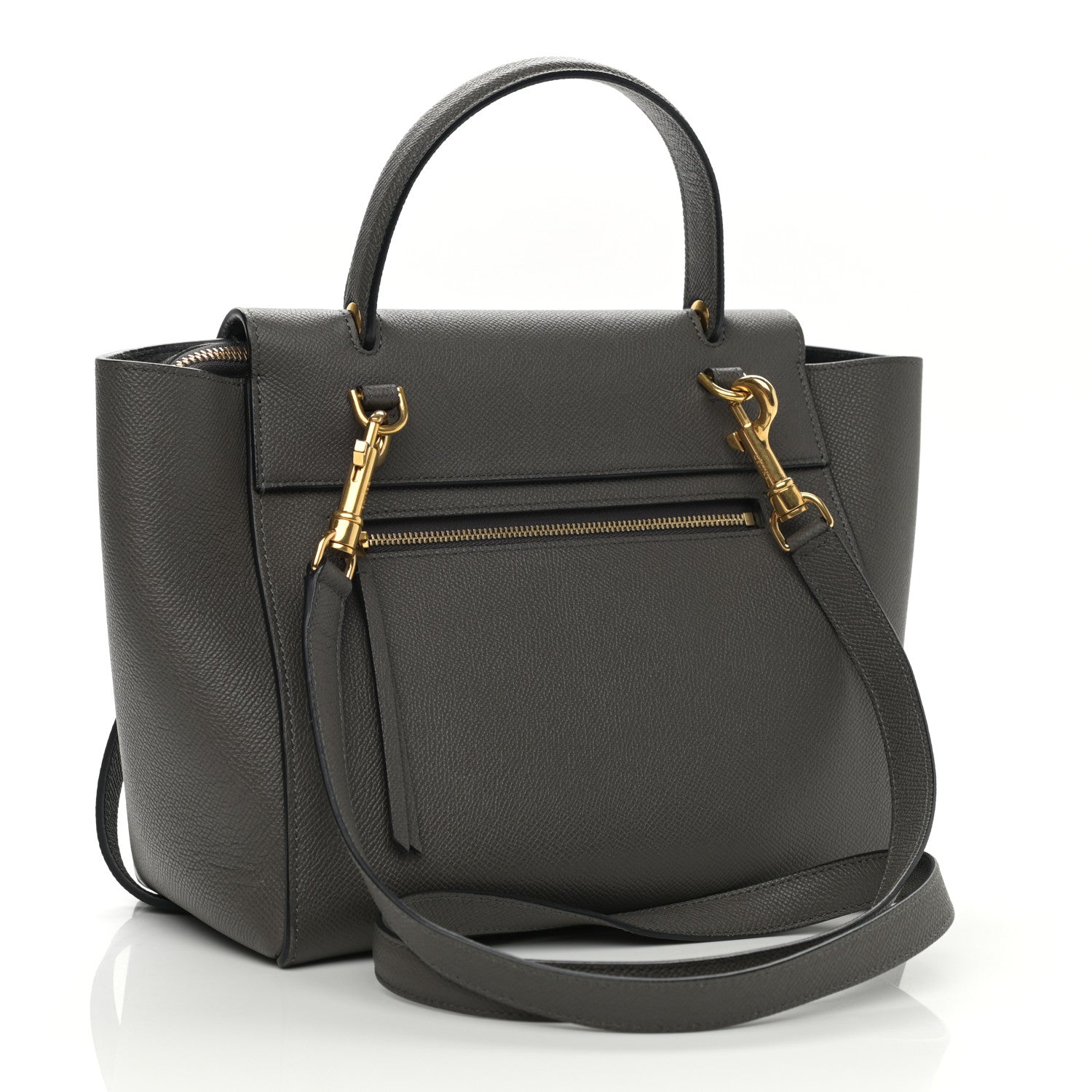 Celine Grained Calfskin Micro Belt Bag Grey 3 of 10