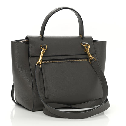 Celine Grained Calfskin Micro Belt Bag Grey 3 of 10