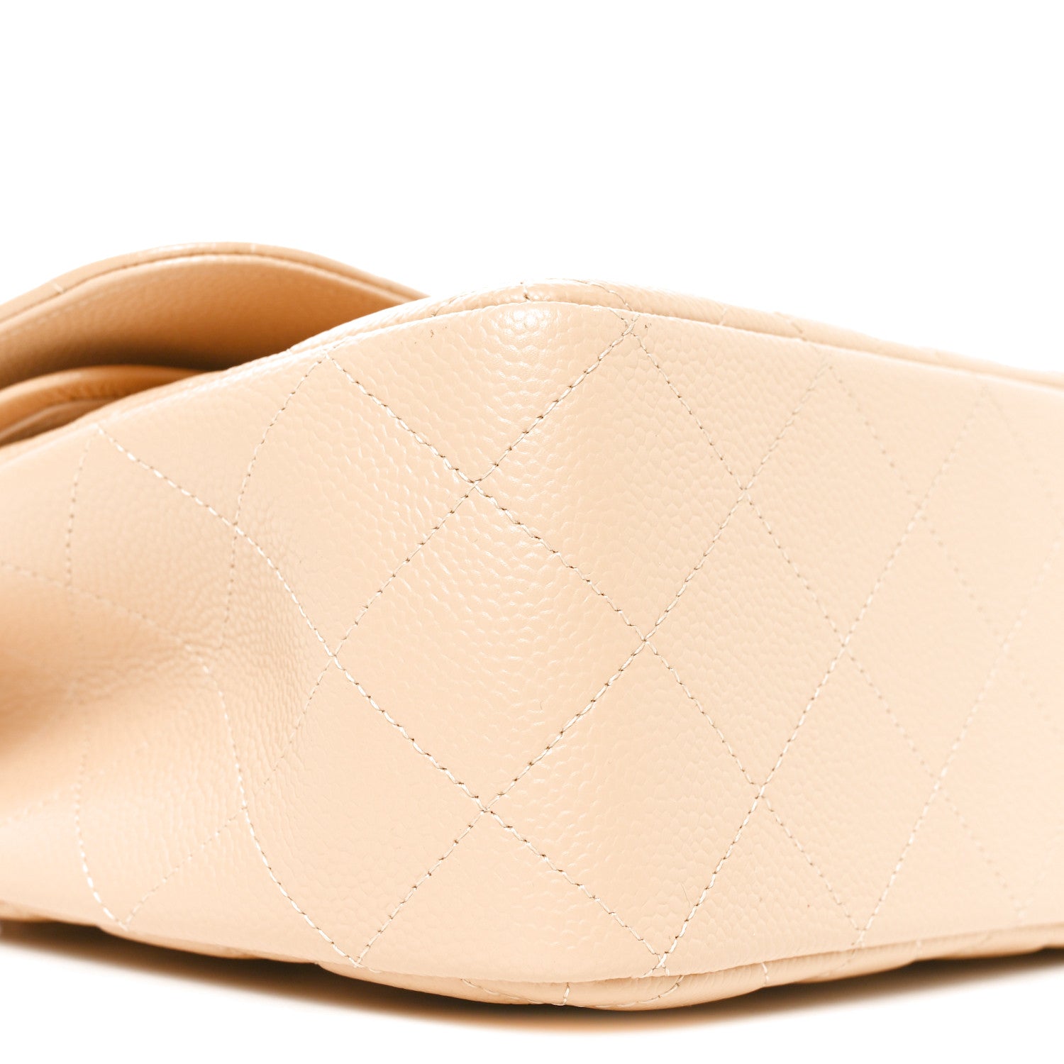 Chanel Caviar Quilted Jumbo Double Flap Beige Clair 9 of 11