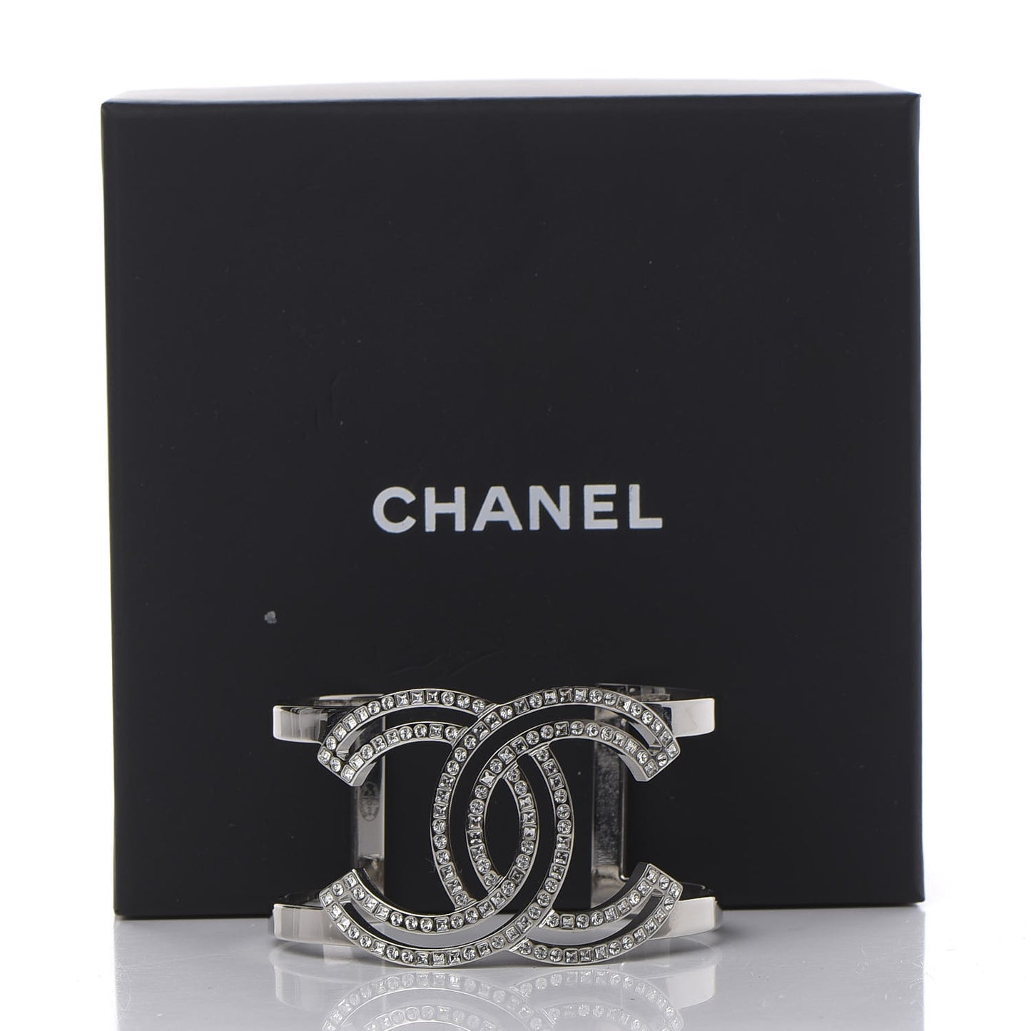 Crystal CC Cuff Silver