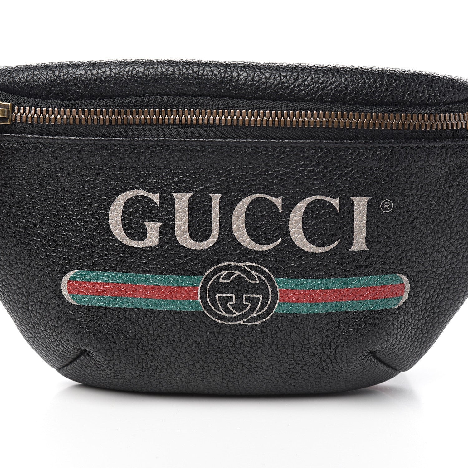 Gucci Grained Calfskin Small Logo Belt Bag Black 9 of 9