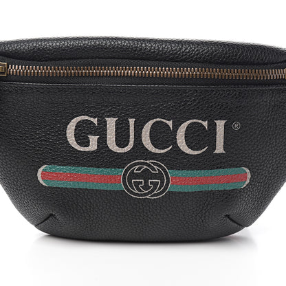 Gucci Grained Calfskin Small Logo Belt Bag Black 9 of 9