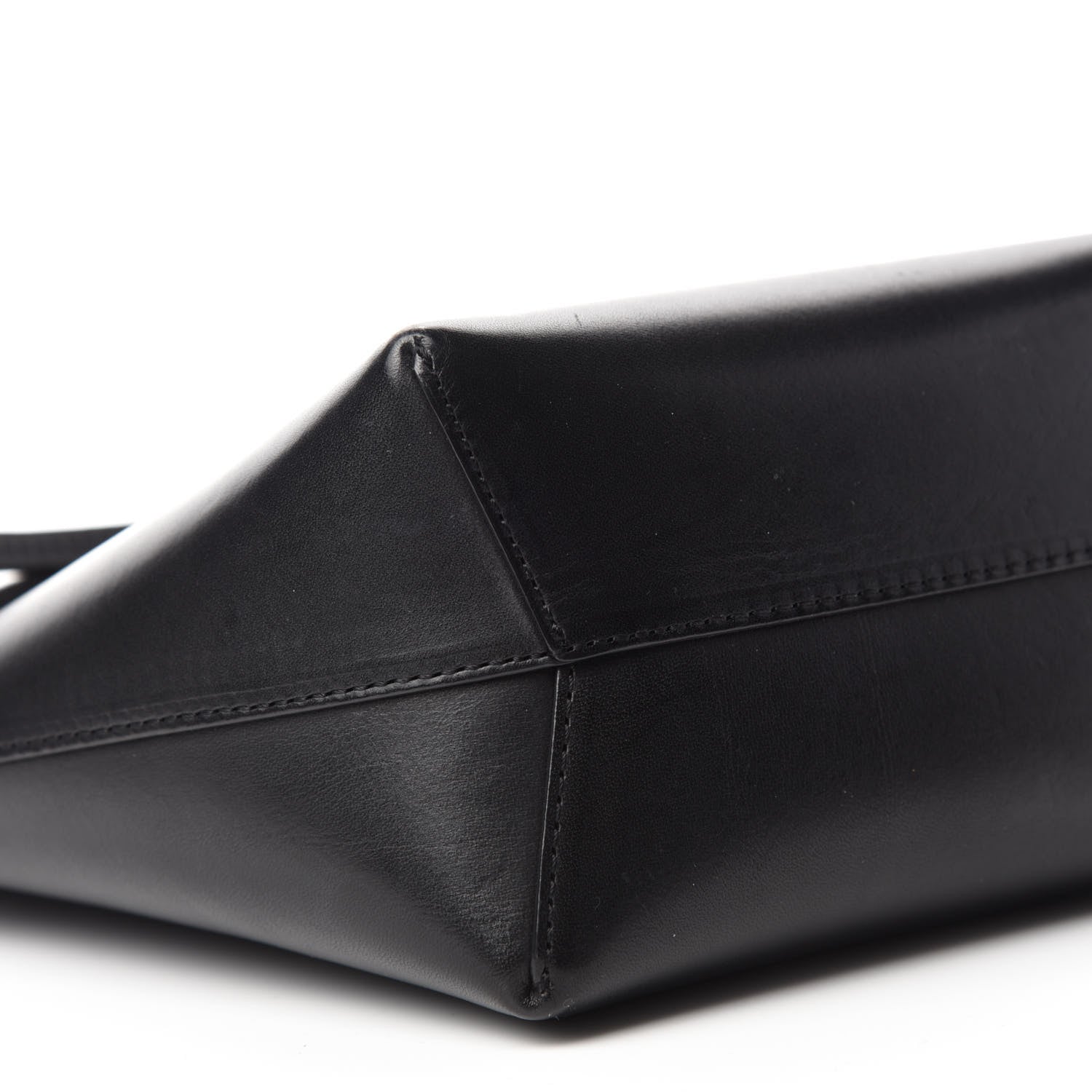 Mansur Gavriel Calfskin Mini Mini Bucket Bag Black Argento 6 of 10