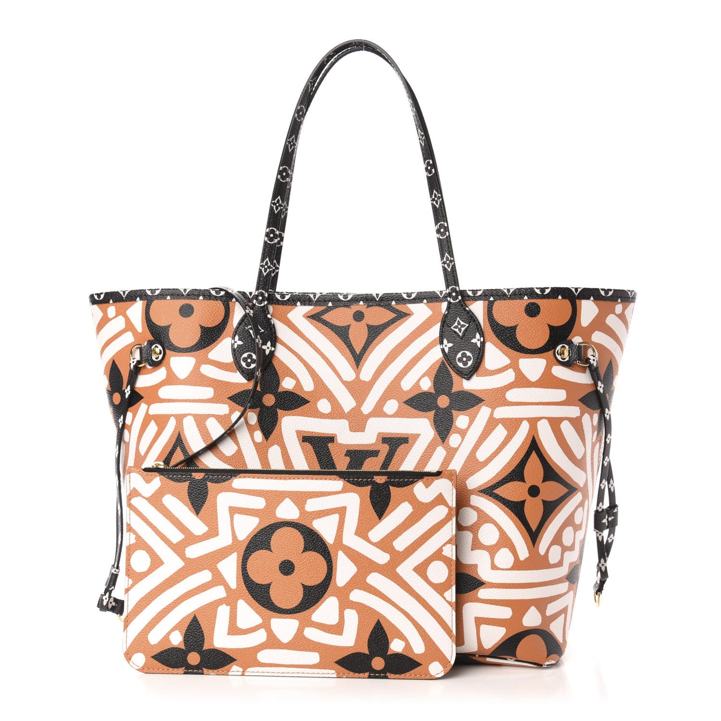 Monogram Giant Crafty Neverfull MM Creme Caramel