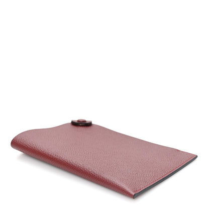 Hermes Epsom Tarmac PM Passport Holder Rouge H 4 of 7